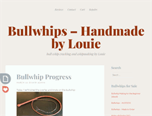 Tablet Screenshot of bullwhips.org